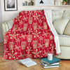 Tiki Hawaiian Pattern Print Blanket-grizzshop