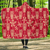 Tiki Hawaiian Pattern Print Hooded Blanket-grizzshop