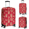 Tiki Hawaiian Pattern Print Luggage Cover Protector-grizzshop