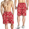 Tiki Hawaiian Pattern Print Men's Shorts-grizzshop