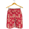 Tiki Hawaiian Pattern Print Men's Shorts-grizzshop