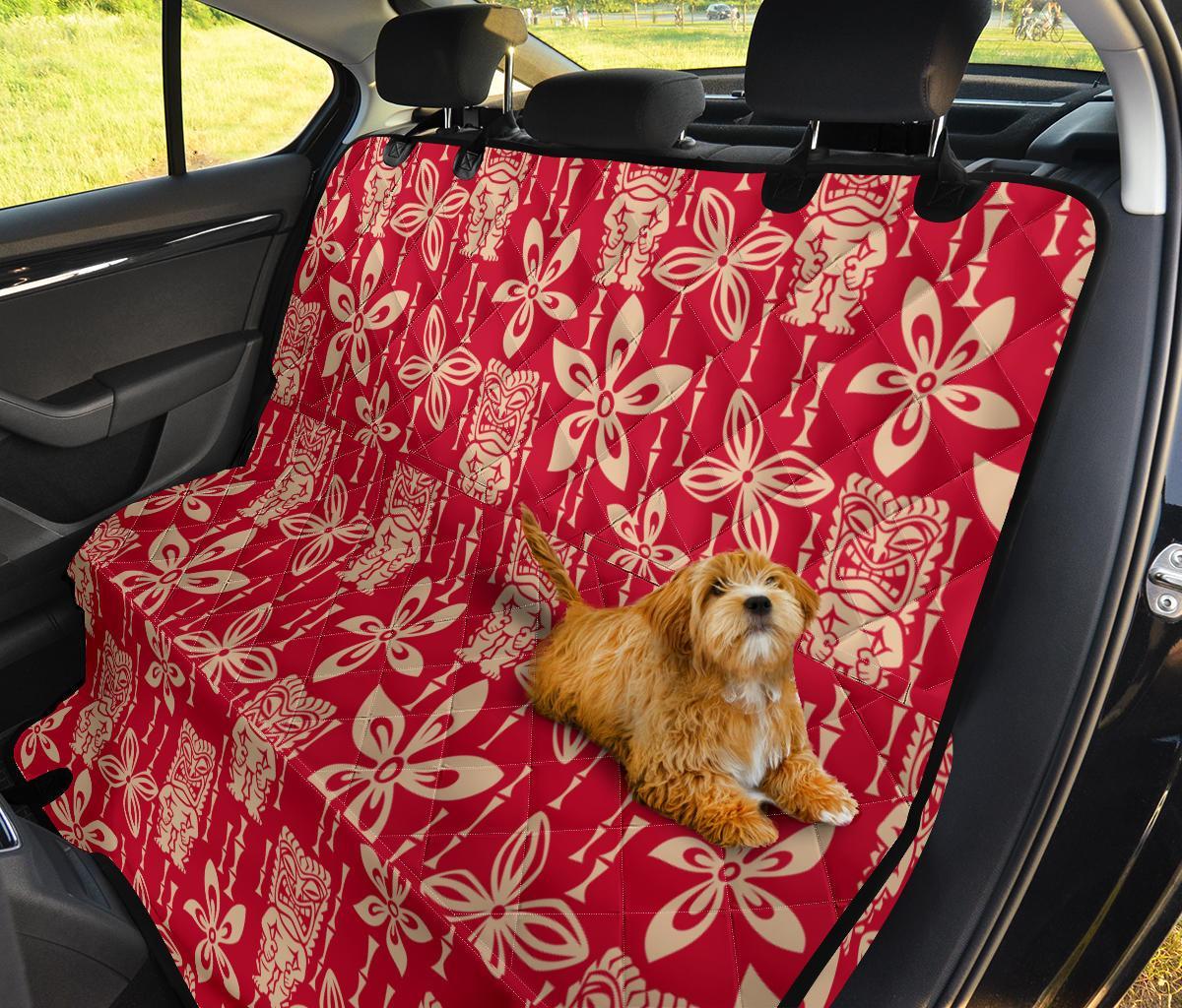 Tiki Hawaiian Pattern Print Pet Car Seat Cover-grizzshop