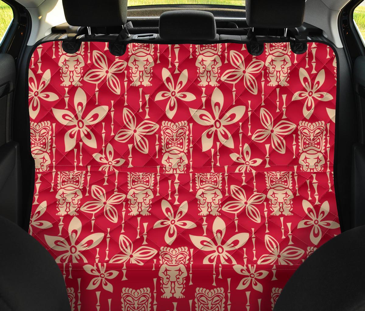 Tiki Hawaiian Pattern Print Pet Car Seat Cover-grizzshop