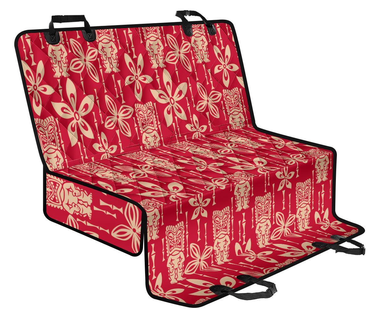 Tiki Hawaiian Pattern Print Pet Car Seat Cover-grizzshop