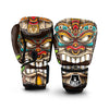 Tiki Hawaiian Print Boxing Gloves-grizzshop