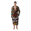 Tiki Hawaiian Print Men's Robe-grizzshop