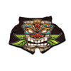 Tiki Hawaiian Print Muay Thai Boxing Shorts-grizzshop