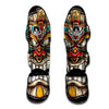 Tiki Hawaiian Print Muay Thai Shin Guards-grizzshop