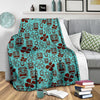 Tiki Hibiscus Pattern Print Blanket-grizzshop