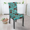 Tiki Hibiscus Pattern Print Chair Cover-grizzshop