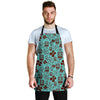 Tiki Hibiscus Pattern Print Men's Apron-grizzshop