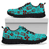 Tiki Hibiscus Pattern Print Sneaker Shoes For Men Women-grizzshop