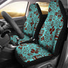 Tiki Hibiscus Pattern Print Universal Fit Car Seat Covers-grizzshop