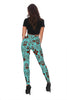 Tiki Hibiscus Pattern Print Women Leggings-grizzshop