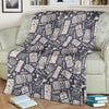 Tiki Pattern Print Blanket-grizzshop