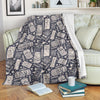 Tiki Pattern Print Blanket-grizzshop