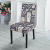 Tiki Pattern Print Chair Cover-grizzshop