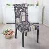 Tiki Pattern Print Chair Cover-grizzshop