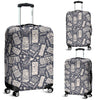 Tiki Pattern Print Luggage Cover Protector-grizzshop