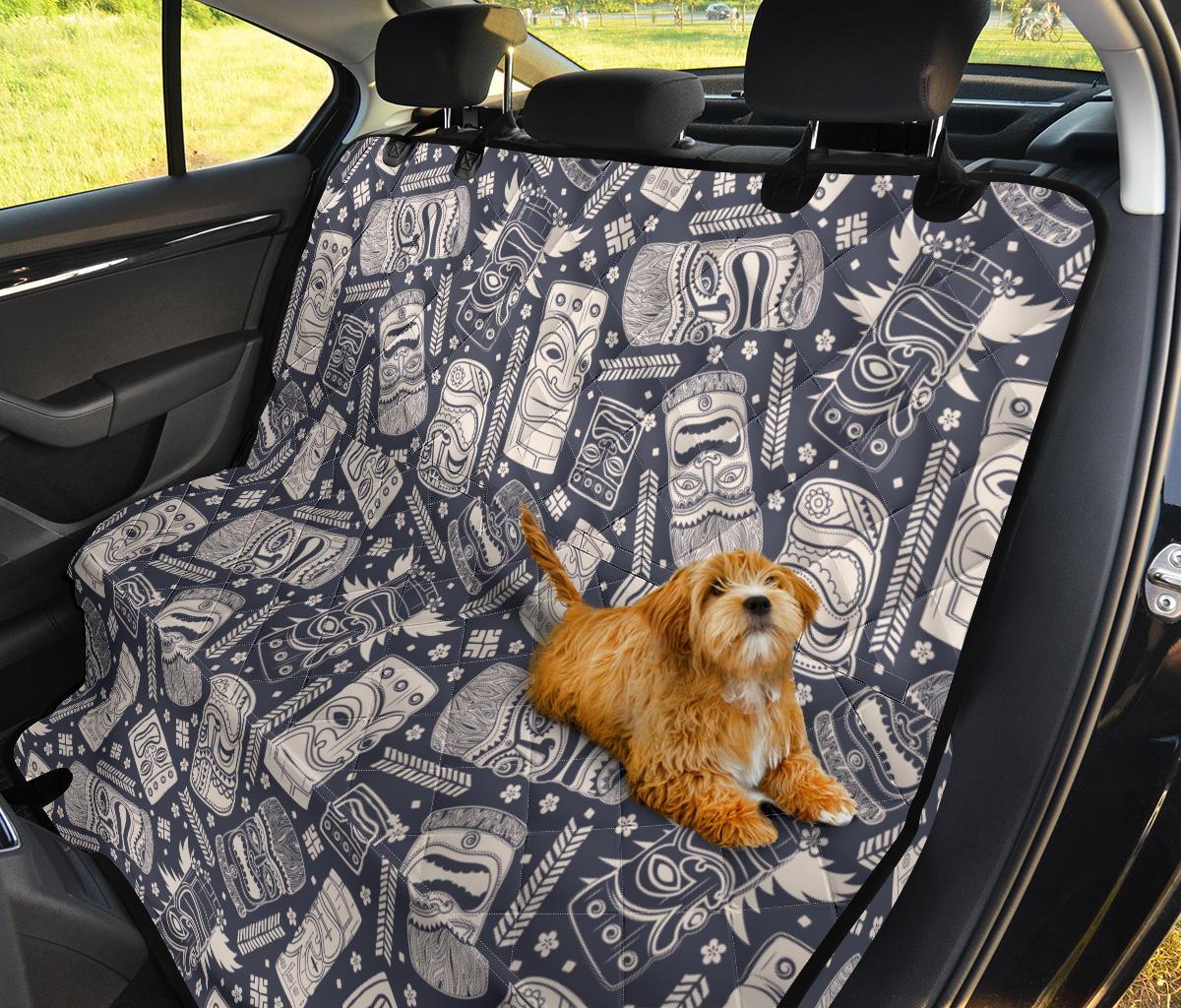 Tiki Pattern Print Pet Car Seat Cover-grizzshop