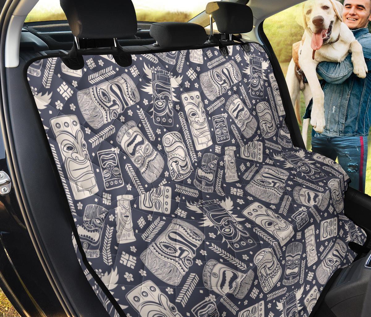 Tiki Pattern Print Pet Car Seat Cover-grizzshop