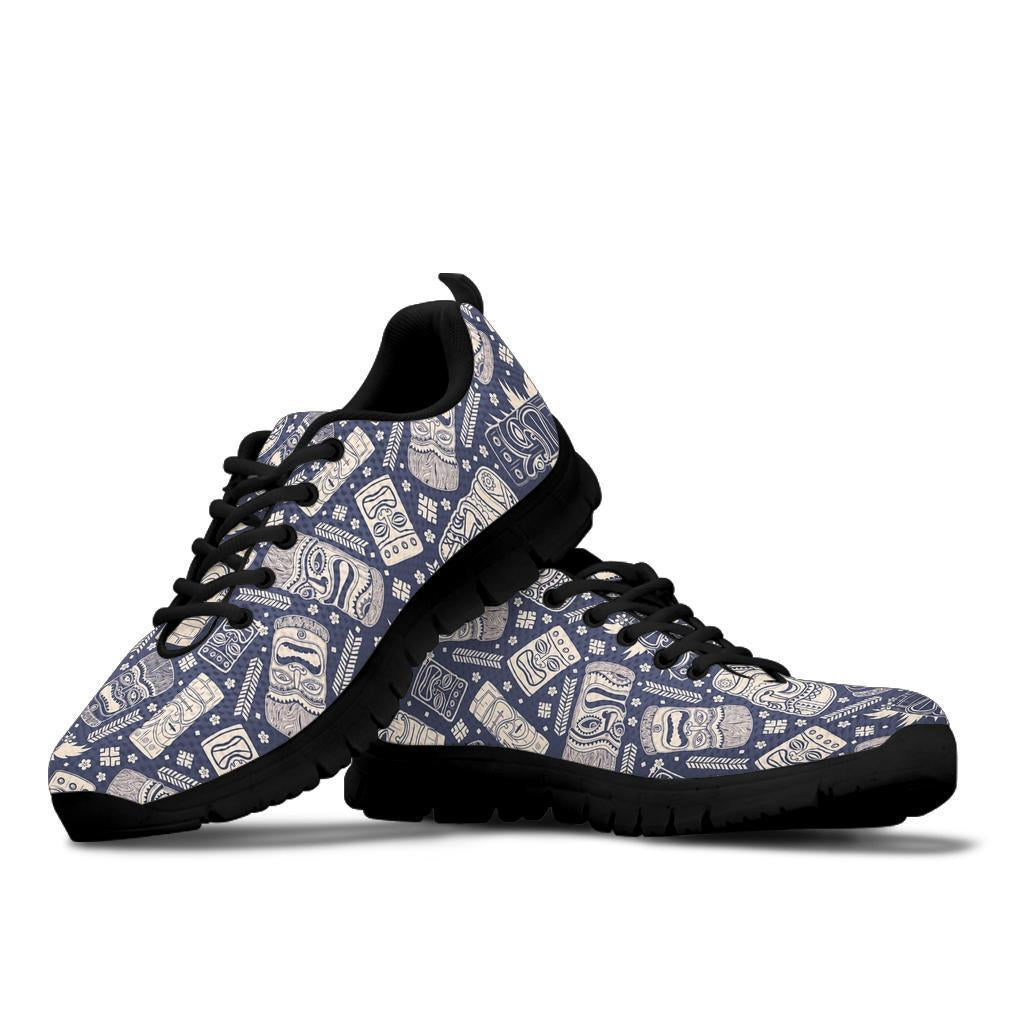 Tiki Pattern Print Sneaker Shoes For Men Women-grizzshop