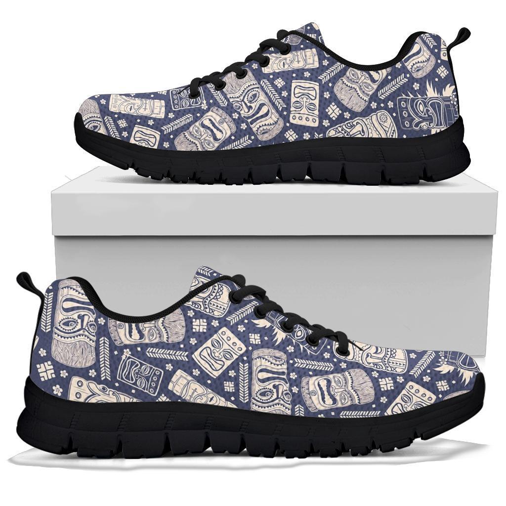 Tiki Pattern Print Sneaker Shoes For Men Women-grizzshop