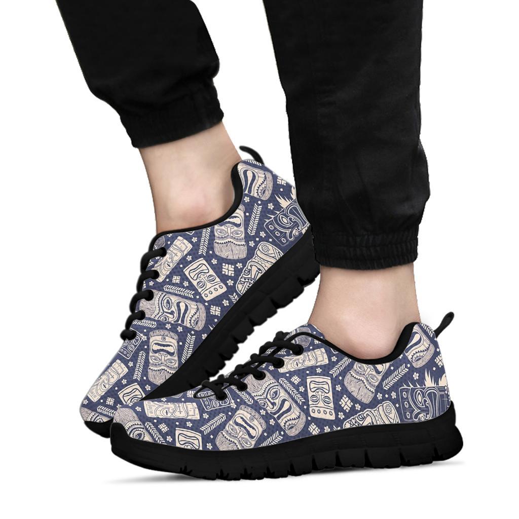 Tiki Pattern Print Sneaker Shoes For Men Women-grizzshop