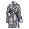 Tiki Pattern Print Women Long Robe-grizzshop