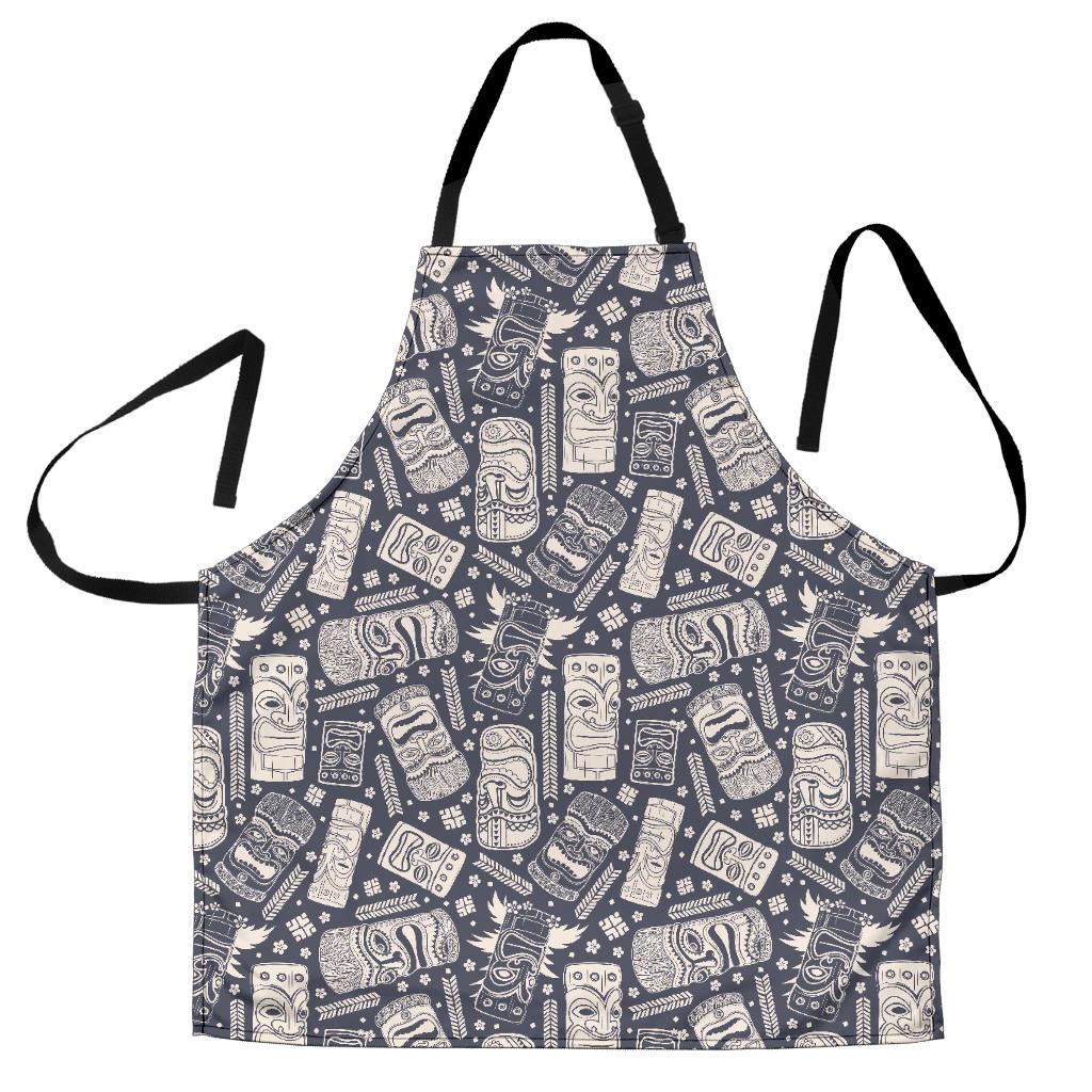 Tiki Pattern Print Women's Apron-grizzshop