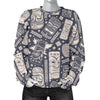 Tiki Pattern Print Women's Sweatshirt-grizzshop