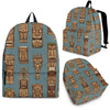 Tiki Print Pattern Backpack-grizzshop