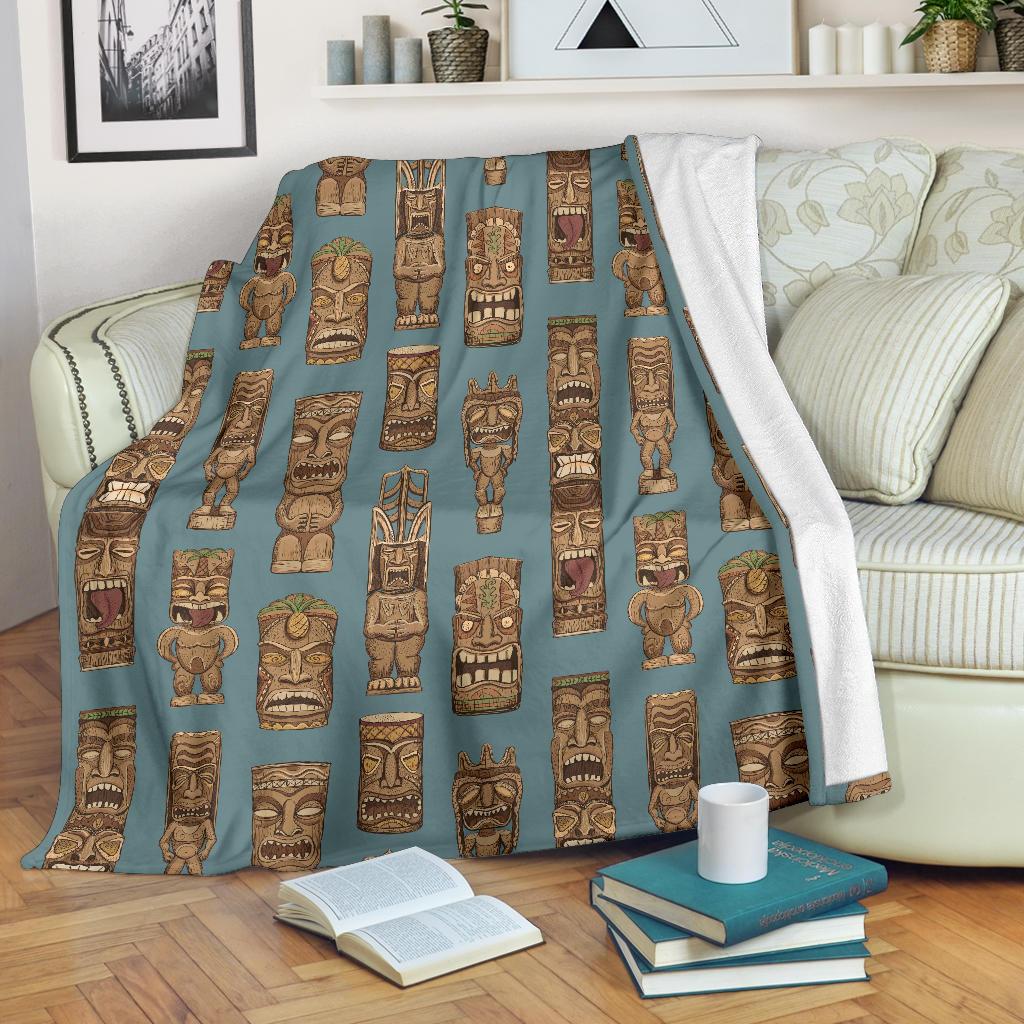 Tiki Print Pattern Blanket-grizzshop