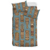 Tiki Print Pattern Duvet Cover Bedding Set-grizzshop