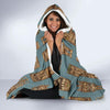 Tiki Print Pattern Hooded Blanket-grizzshop