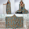 Tiki Print Pattern Hooded Blanket-grizzshop