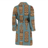 Tiki Print Pattern Men Long Robe-grizzshop