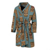 Tiki Print Pattern Men Long Robe-grizzshop