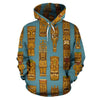 Tiki Print Pattern Men Women Pullover Hoodie-grizzshop