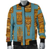 Tiki Print Pattern Men's Bomber Jacket-grizzshop