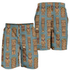 Tiki Print Pattern Men's Shorts-grizzshop