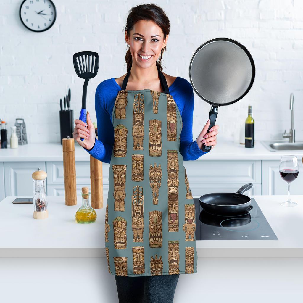 Tiki Print Pattern Women's Apron-grizzshop