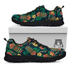 Tiki Tropical Print Pattern Black Sneaker-grizzshop