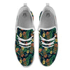 Tiki Tropical Print Pattern White Athletic Shoes-grizzshop