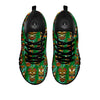 Tiki Wooden Print Pattern Black Sneaker-grizzshop