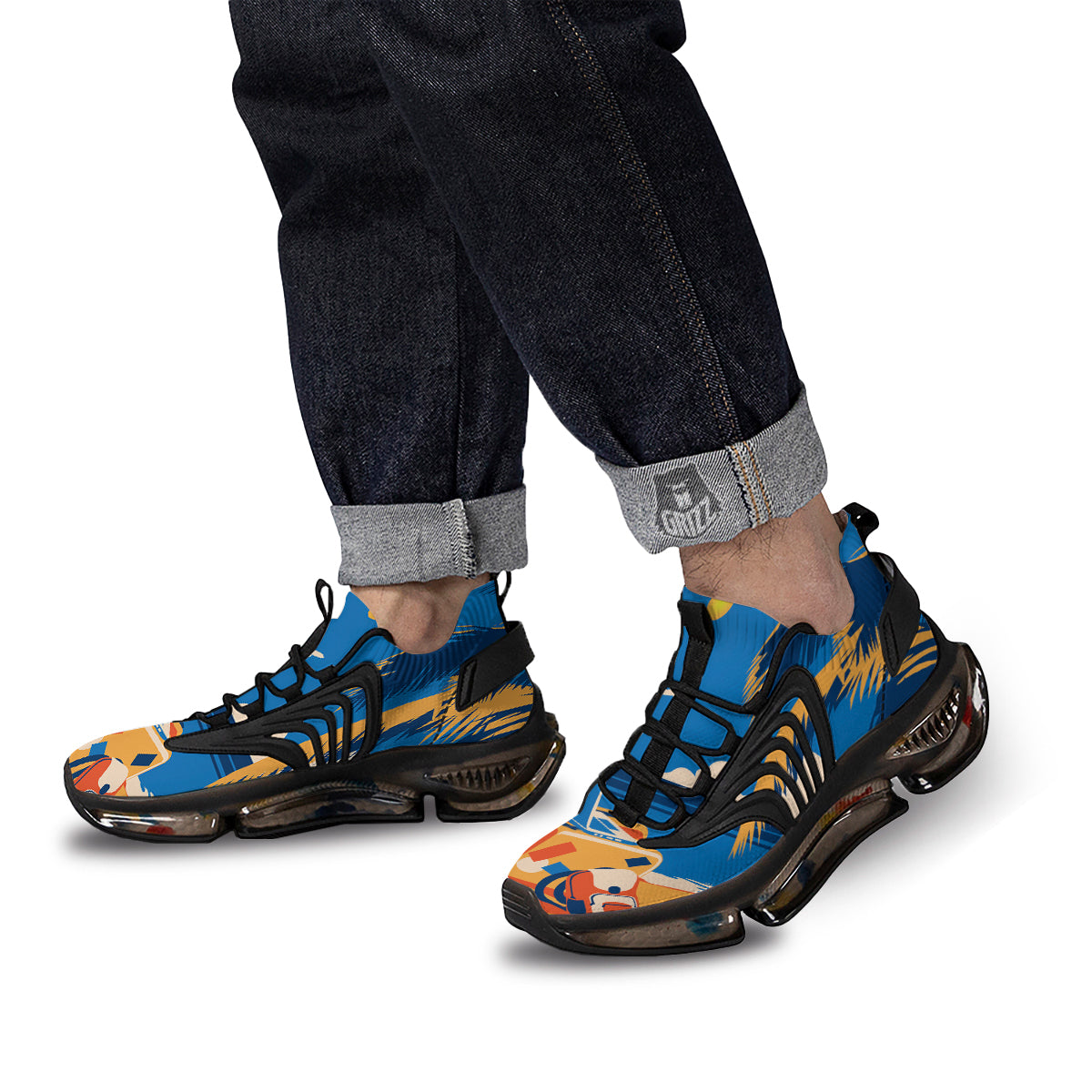 Time To Travel Summer Holiday Print Black Gym Shoes-grizzshop