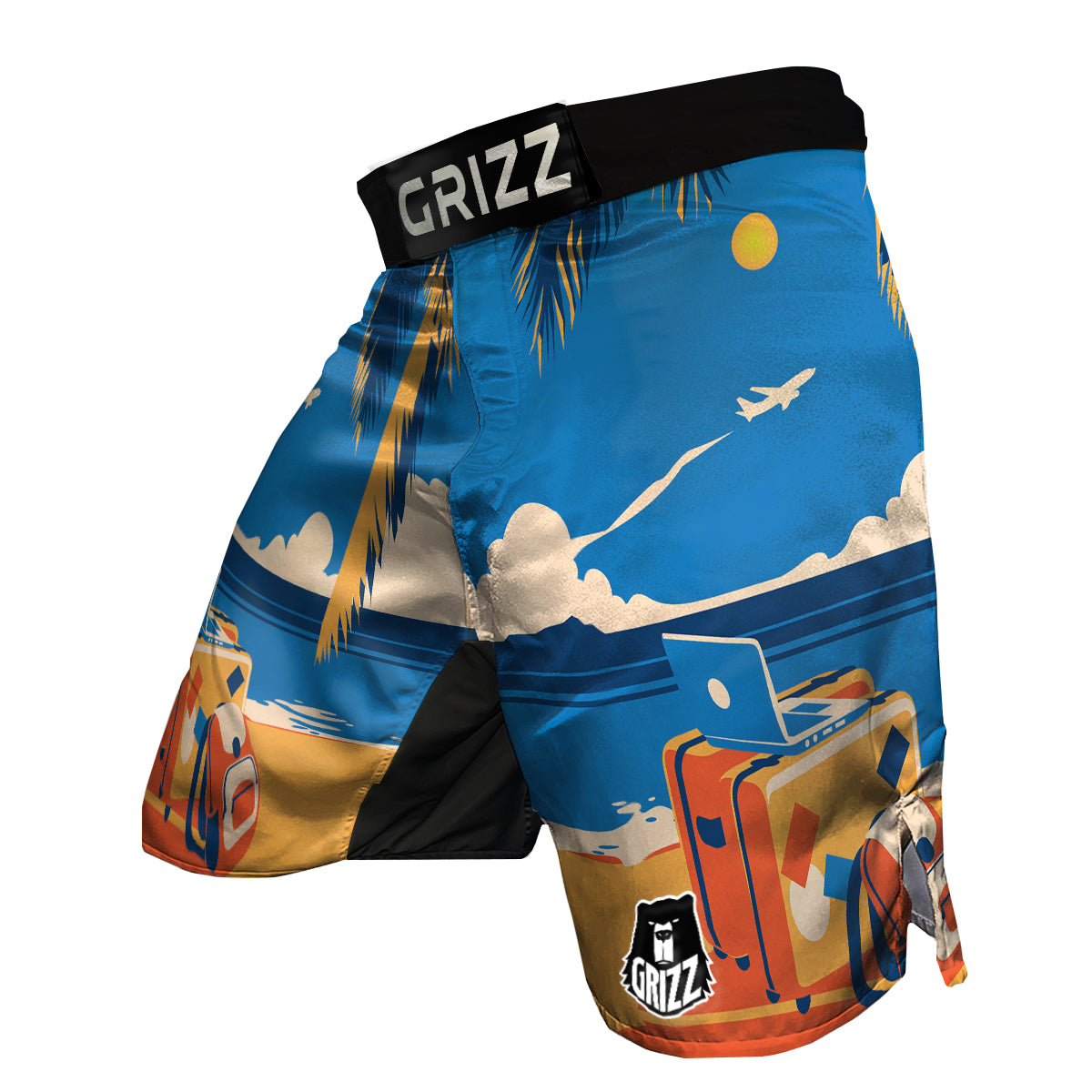 Time To Travel Summer Holiday Print MMA Shorts-grizzshop