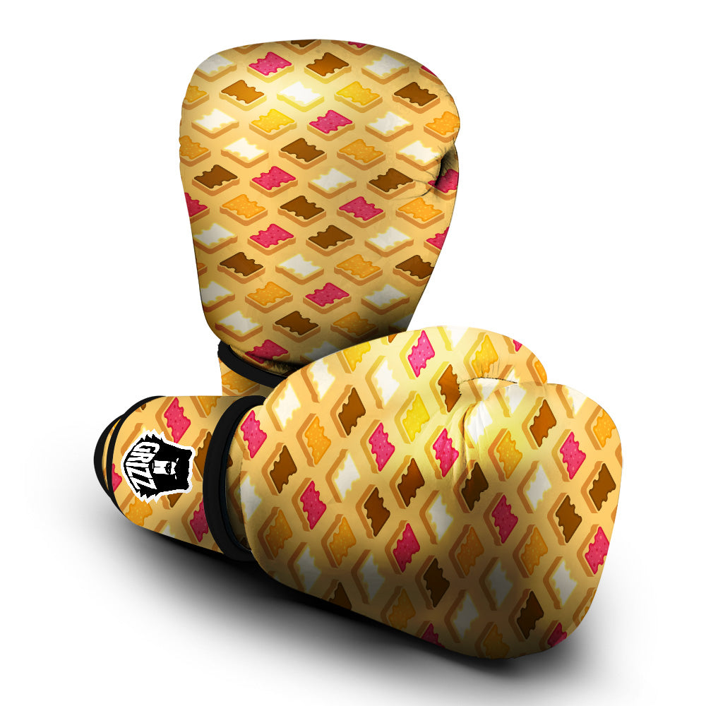 Toast And Jam Print Pattern Boxing Gloves-grizzshop