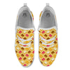 Toast And Jam Print Pattern White Athletic Shoes-grizzshop