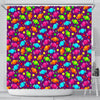 Toffee Candy Pattern Print Bathroom Shower Curtain-grizzshop